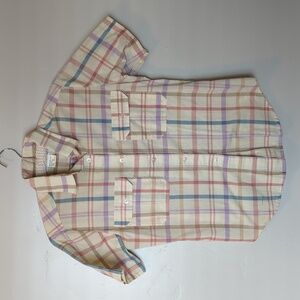 Mervyn's Vintage 80s‎ Plaid Women's Button Down Shirt L
